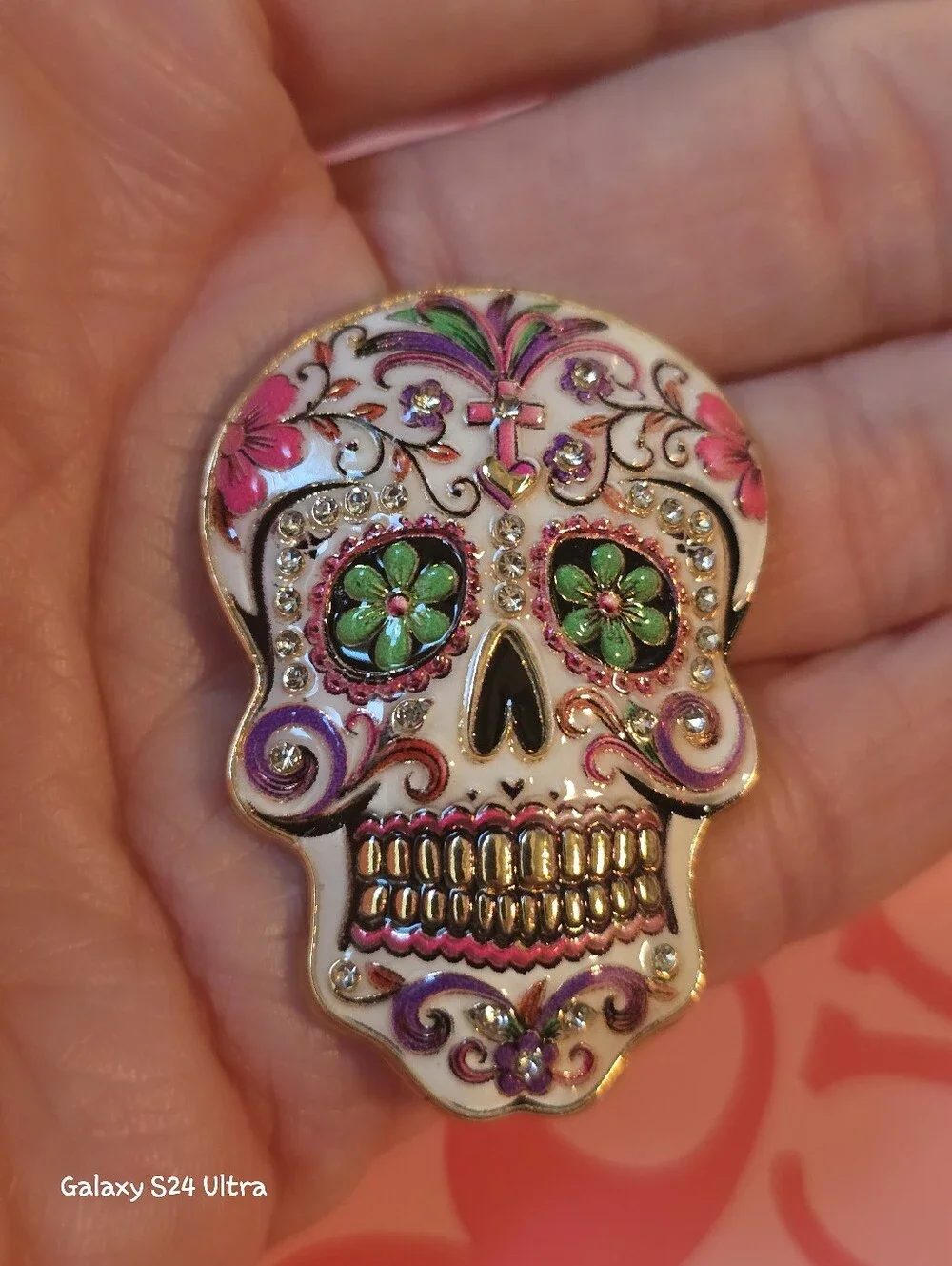 Sugar Skull Brooch NEW